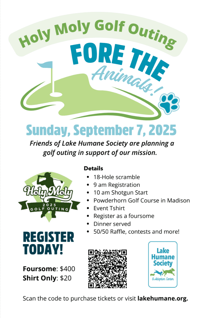 5th Annual Holy Moly Charity Golf Outing Flyer